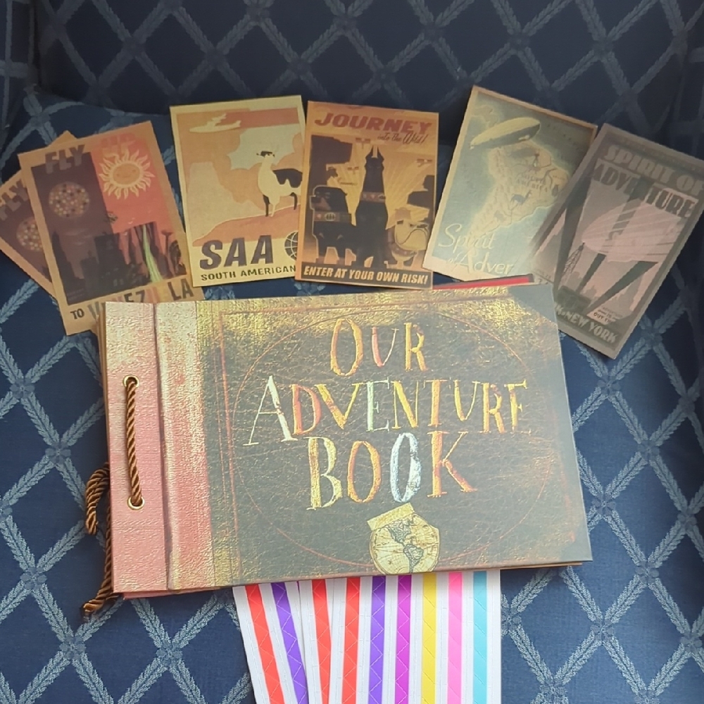 Adventure Scrapbook with Travel Posters